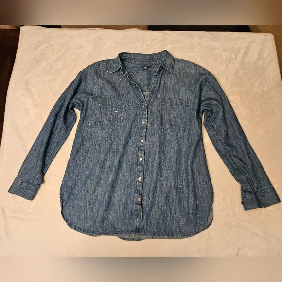 J Jill denim top - Picture 1 of 9